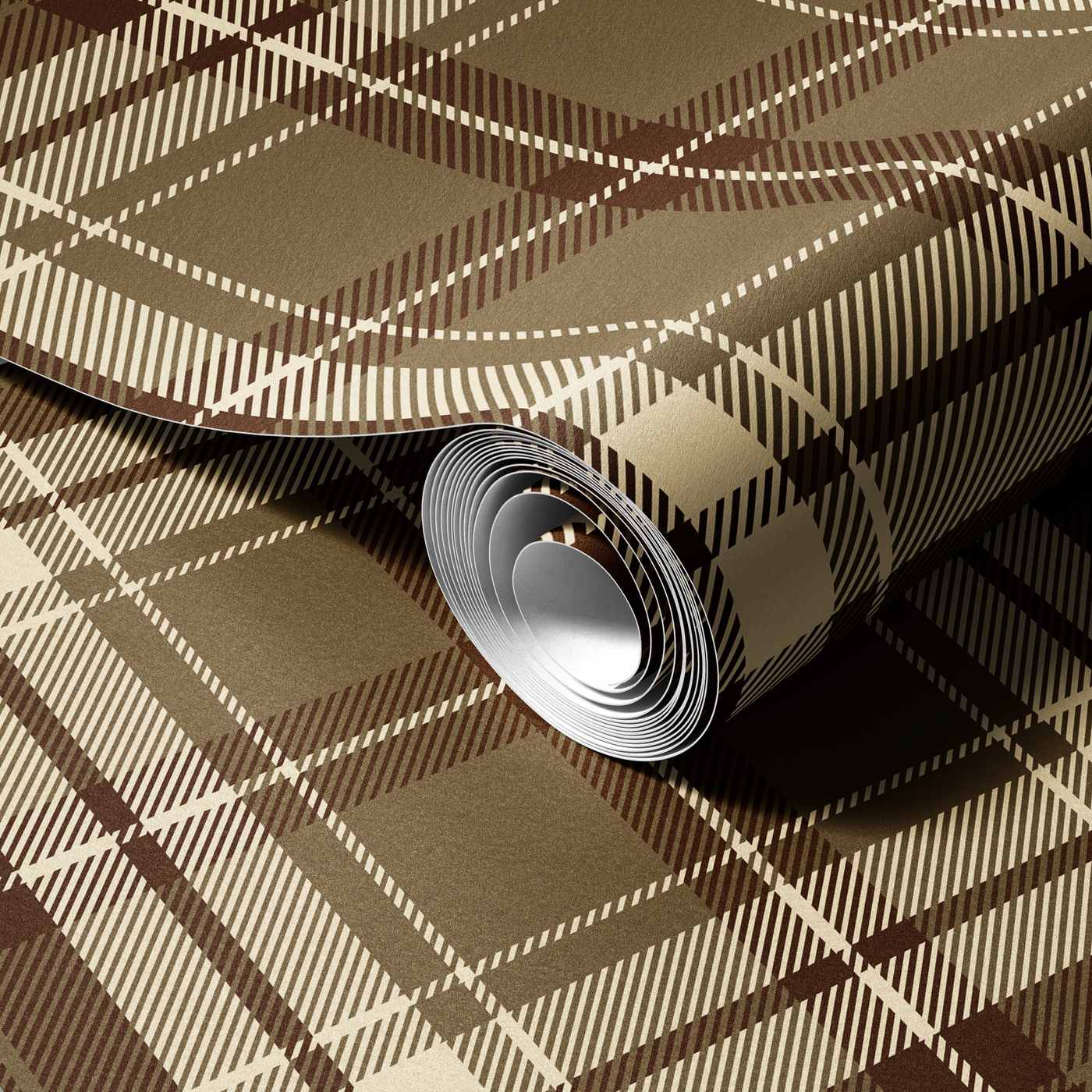 Dusty Brown Plaid